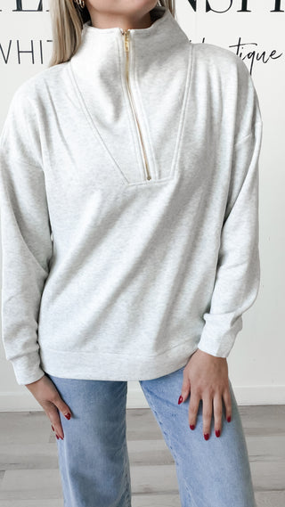Veronica Half Zip Sweatshirt
