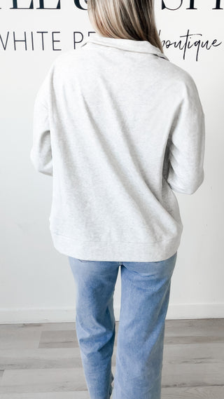 Veronica Half Zip Sweatshirt