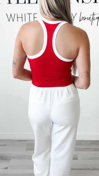 Jonna Contrast Racerback Tank