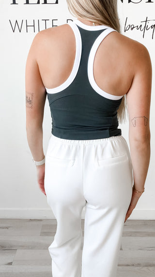 Jonna Contrast Racerback Tank