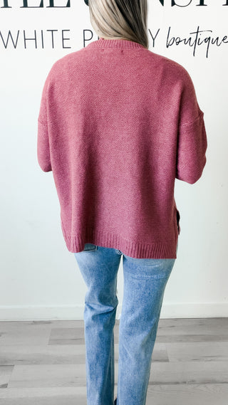 Carrigan Mock Neck Boxy Sweater
