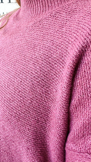 Carrigan Mock Neck Boxy Sweater