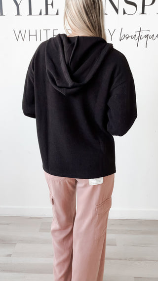 Renata Textured Pullover Hoodie
