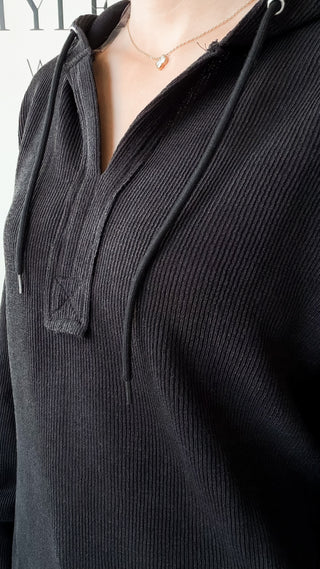 Renata Textured Pullover Hoodie