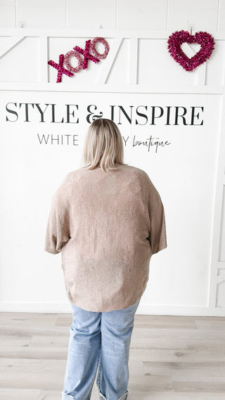 Marie Short Dolman Sleeve Cardigan