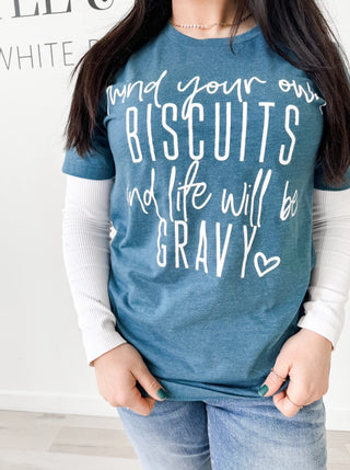 Mind Your Own Biscuits Graphic Tee *Final Sale*