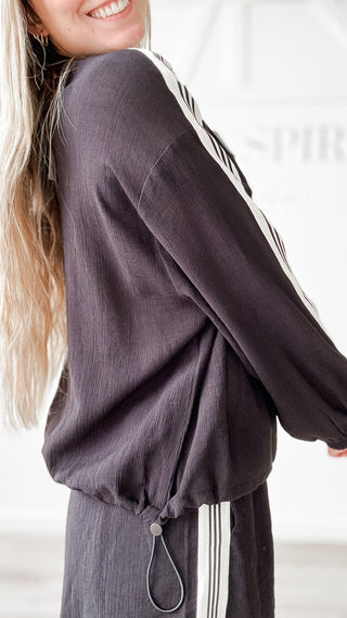 Journi Shoulder Detail Full Zip Jacket