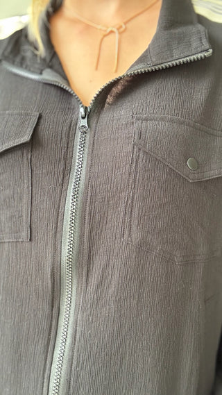 Journi Shoulder Detail Full Zip Jacket