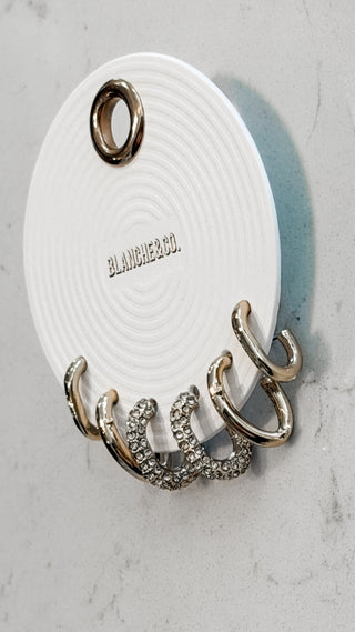 3 Pair Oblong Hoop Set. *Final Sale*