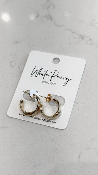 Criss Cross Open Hoop Earrings