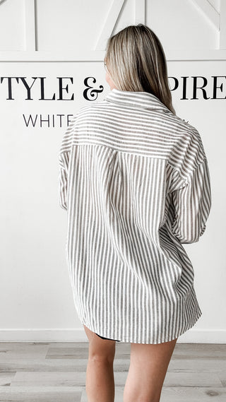 Selah Stripe Oversized Shirt