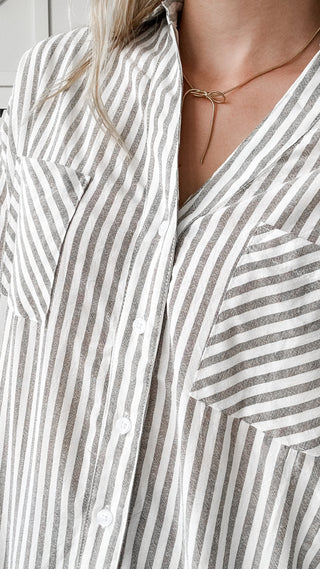 Selah Stripe Oversized Shirt