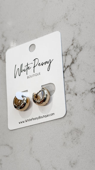 Mini Huggie Earrings. *Final Sale*