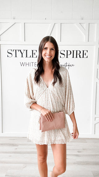 Lynette Crinkle Chiffon Midi Dress