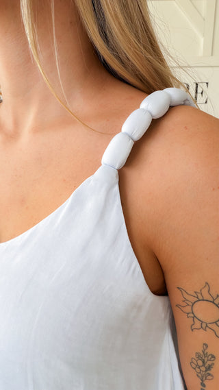 Shena Strap Accent Billowy Tank