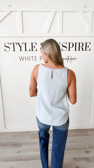 Susan Buckle Strap Sleeveless Top