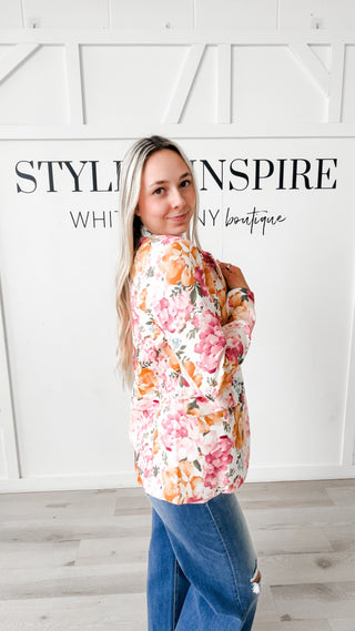 Bristol Floral Linen Blazer