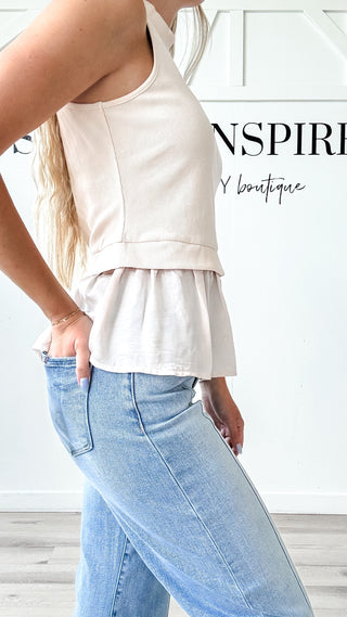 Emma Mock Neck Tank Top
