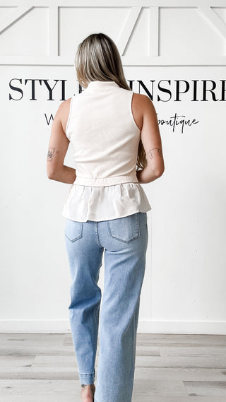 Emma Mock Neck Tank Top