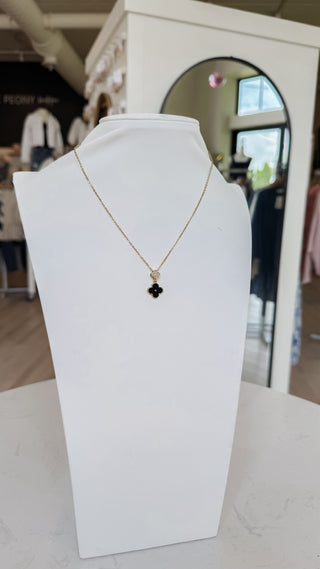 Double Clover Pendant Necklace. *Final Sale*