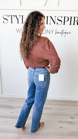 Mona Cropped V-Neck Cardigan