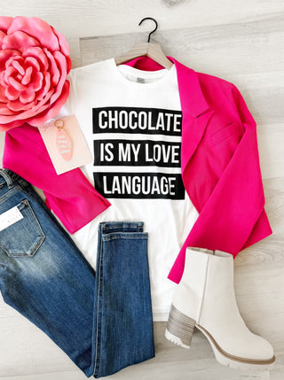 Chocolate Is My Love Language Graphic Tee *Final Sale*