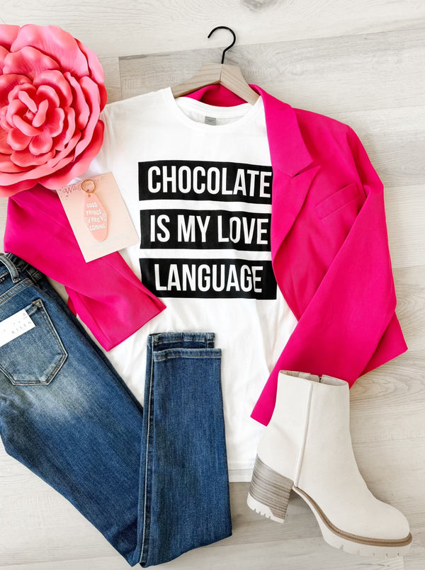 Chocolate Is My Love Language Graphic Tee