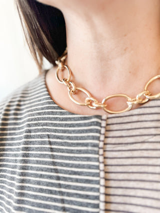 Oval Chain Link Necklace