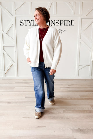 Loretta Airy Knit Open Cardigan