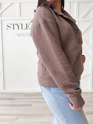 Kyra Quilted Pullover