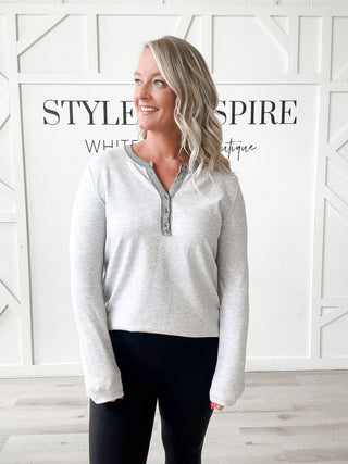 Ramona Brushed Knit Henley