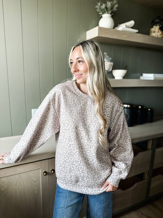 Ryley Leopard Print Sweatshirt