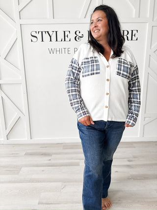 Kane Plaid Waffle Contrast Shirt