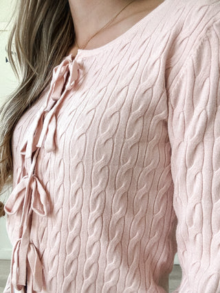 Megan Tie Front Sweater