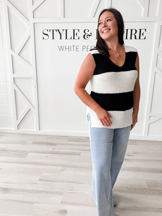 Julia Sweater Color Block Tank