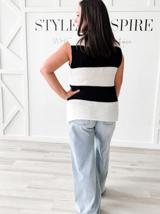 Julia Sweater Color Block Tank