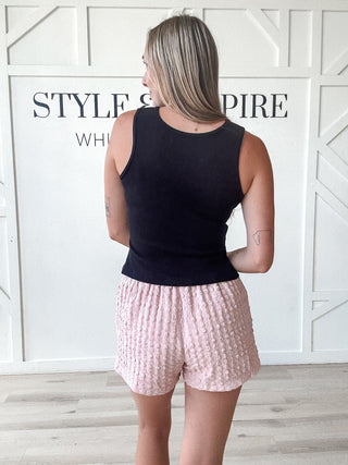 Lilith Open Front Ribbed Top