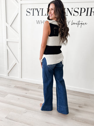 Julia Sweater Color Block Tank