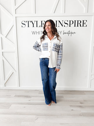 Kane Plaid Waffle Contrast Shirt