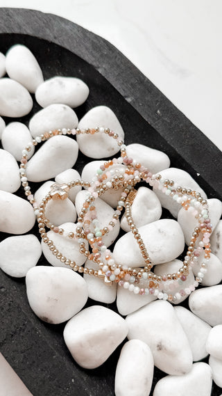 Pastel Cross Bracelet Set. *Final Sale*