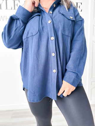 Marilyn Solid Knit Shacket