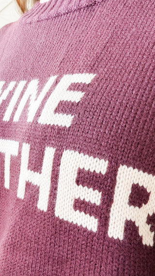 Wine Weather Sweater