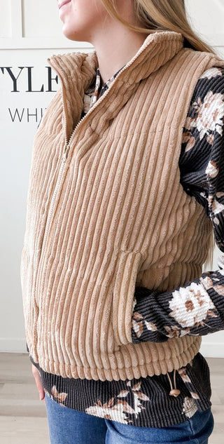 Miranda Wide Wale Corduroy Vest