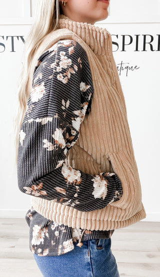 Miranda Wide Wale Corduroy Vest