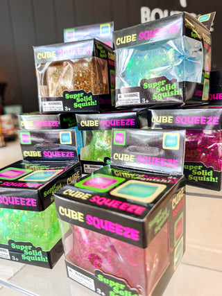 Cube Squeeze Sensory Toy. *Final Sale*