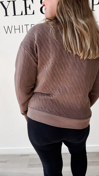 Kyra Quilted Pullover