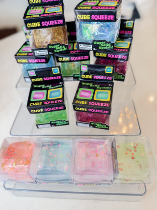 Cube Squeeze Sensory Toy. *Final Sale*