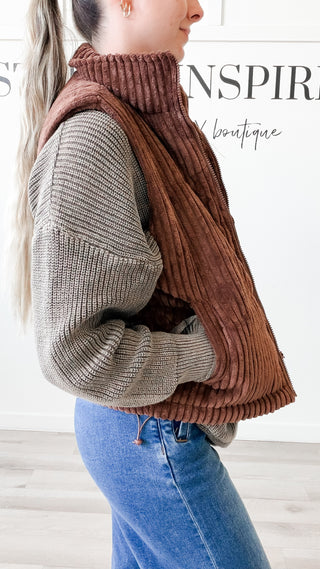 Miranda Wide Wale Corduroy Vest
