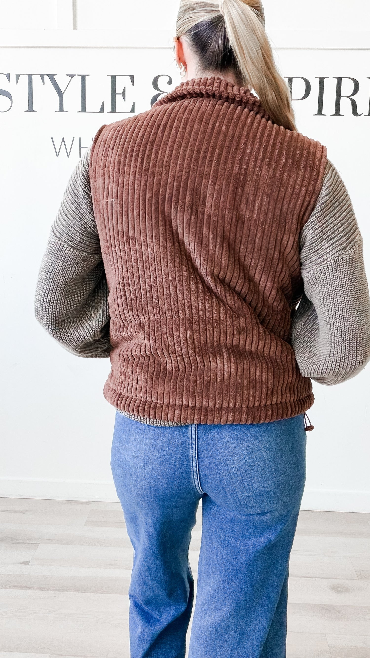 Miranda Wide Wale Corduroy Vest