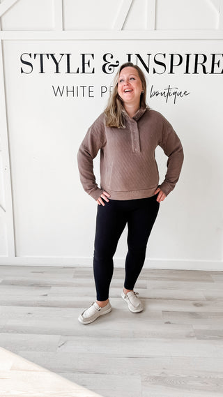 Kyra Quilted Pullover